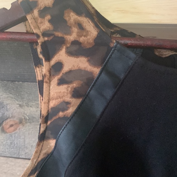 Heart soul leopard animal print black dress - Picture 2 of 5
